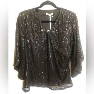 Black Blouse (L) NWT